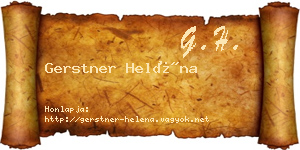 Gerstner Heléna névjegykártya